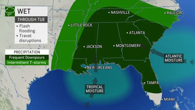 US Flash Flood Risk in Southeast