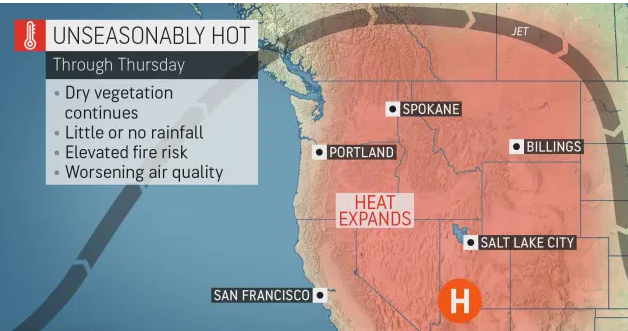 Extreme heat and smoke