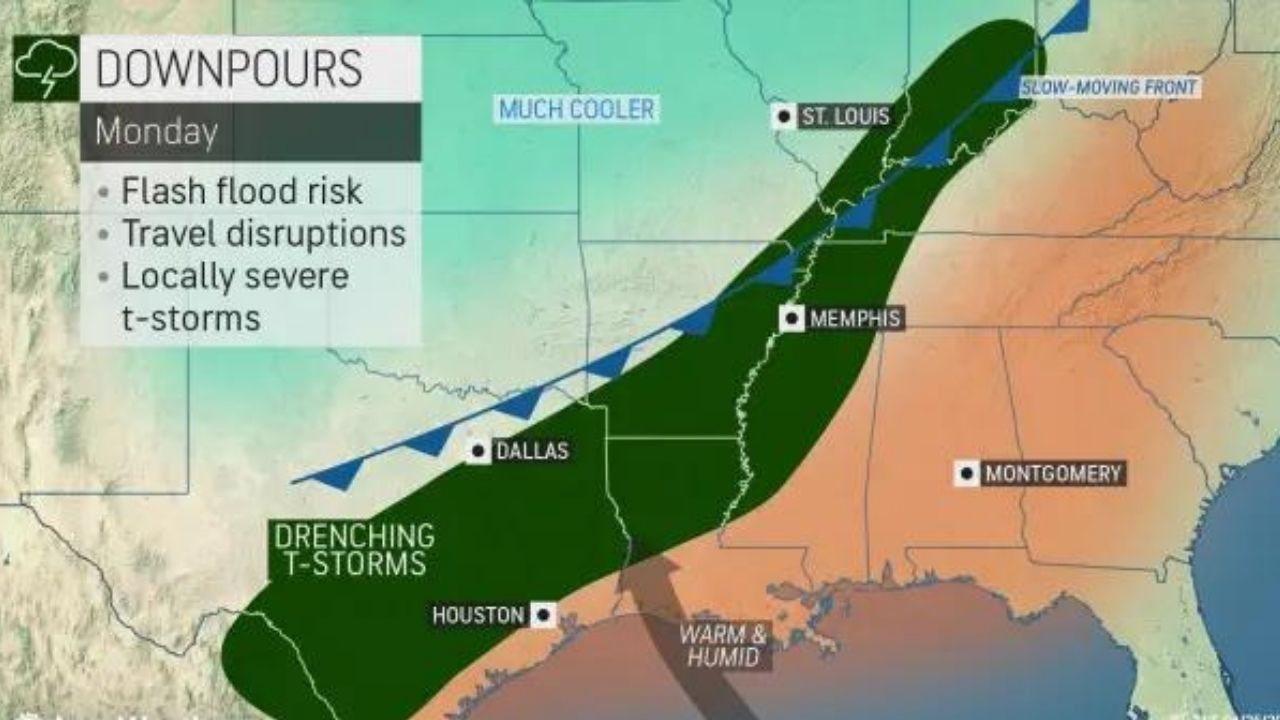 Dangerous Flood Is Moving From Texas To Indiana