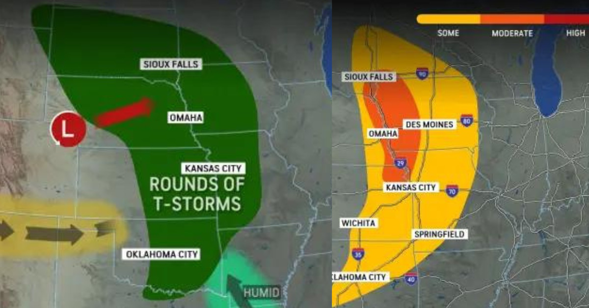 Threatening Tornadoes and Flooding in Central US