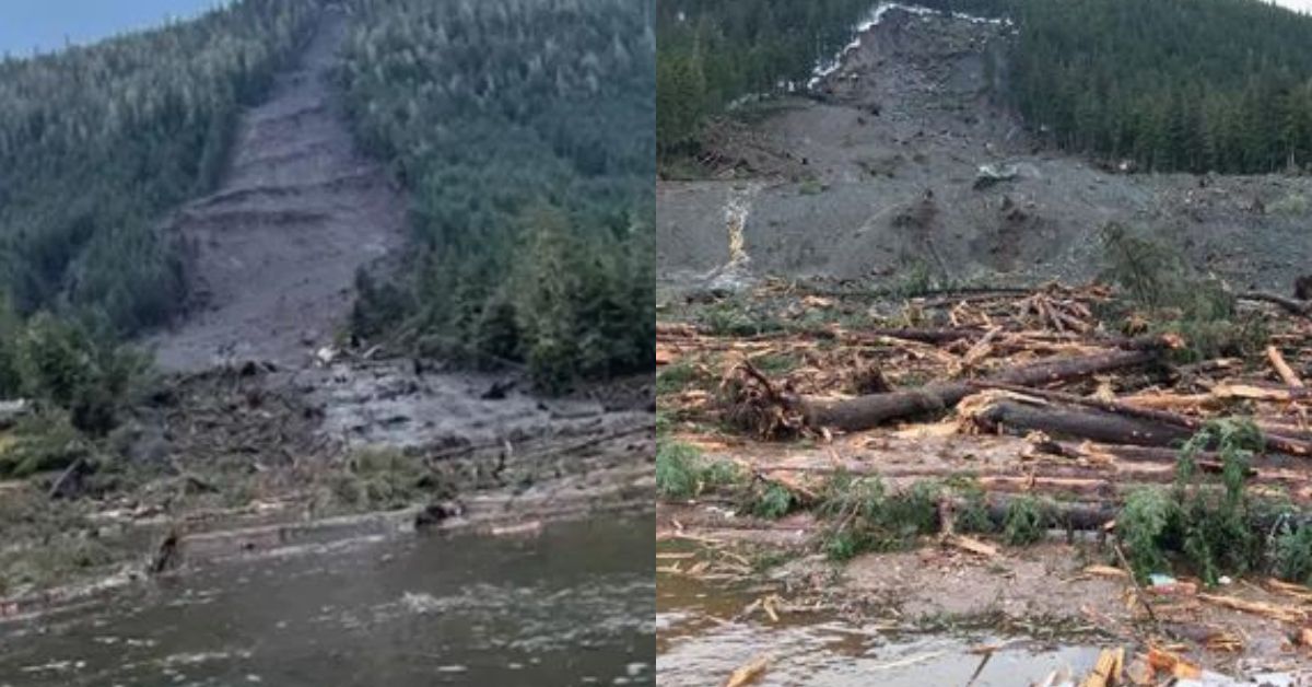 Landslide in Southeast Alaska