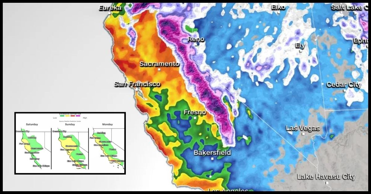 Upcoming Two Major Storms in California