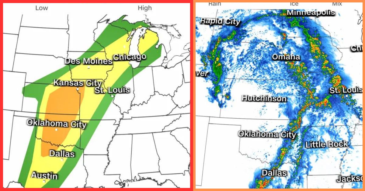 Severe Storm Over the Central US  Recent world climate News